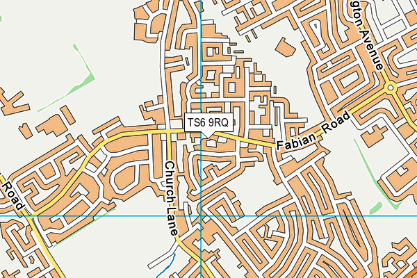 TS6 9RQ map - OS VectorMap District (Ordnance Survey) TS6 9RQ map - OS VectorMap District (Ordnance Survey)