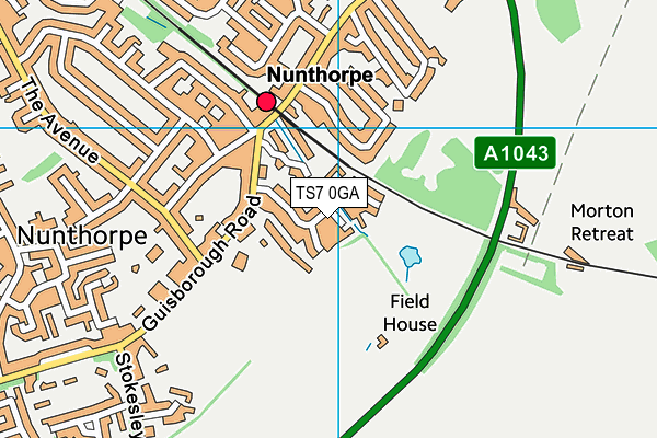 TS7 0GA map - OS VectorMap District (Ordnance Survey) TS7 0GA map - OS VectorMap District (Ordnance Survey)