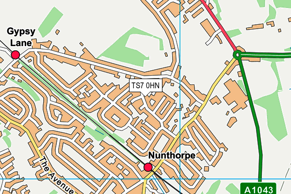 TS7 0HN map - OS VectorMap District (Ordnance Survey) TS7 0HN map - OS VectorMap District (Ordnance Survey)