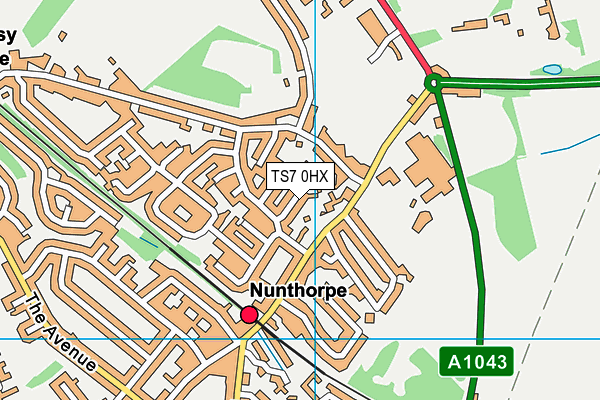 TS7 0HX map - OS VectorMap District (Ordnance Survey) TS7 0HX map - OS VectorMap District (Ordnance Survey)