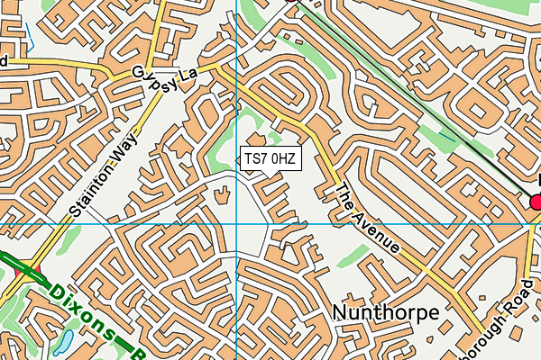 TS7 0HZ map - OS VectorMap District (Ordnance Survey) TS7 0HZ map - OS VectorMap District (Ordnance Survey)