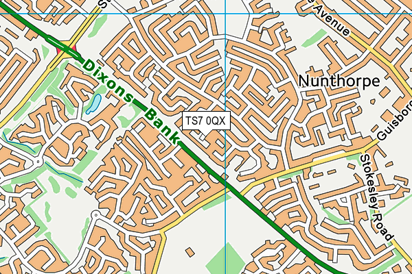 TS7 0QX map - OS VectorMap District (Ordnance Survey) TS7 0QX map - OS VectorMap District (Ordnance Survey)