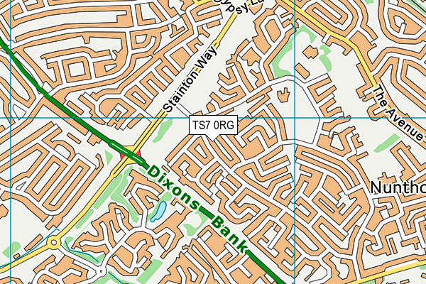 TS7 0RG map - OS VectorMap District (Ordnance Survey) TS7 0RG map - OS VectorMap District (Ordnance Survey)