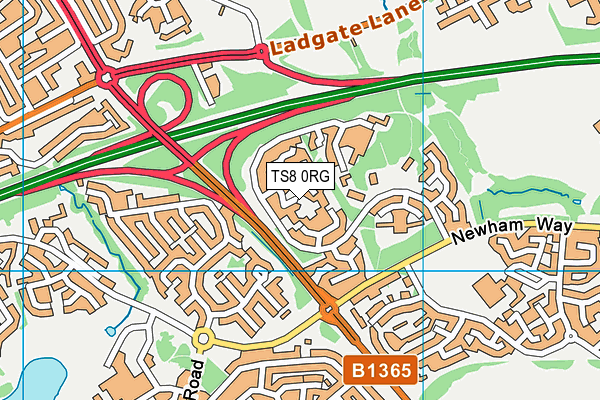 TS8 0RG map - OS VectorMap District (Ordnance Survey) TS8 0RG map - OS VectorMap District (Ordnance Survey)