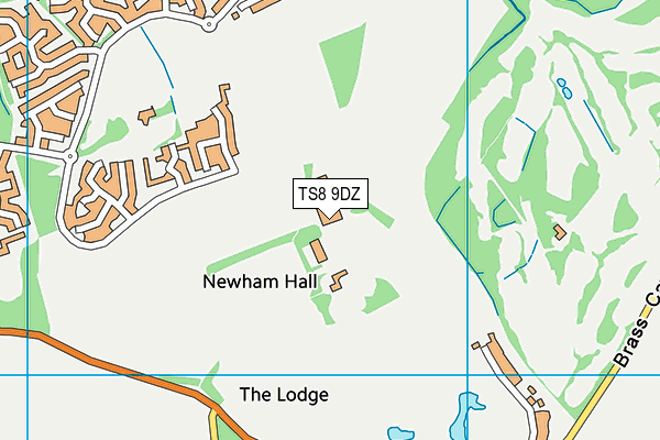 TS8 9DZ map - OS VectorMap District (Ordnance Survey) TS8 9DZ map - OS VectorMap District (Ordnance Survey)