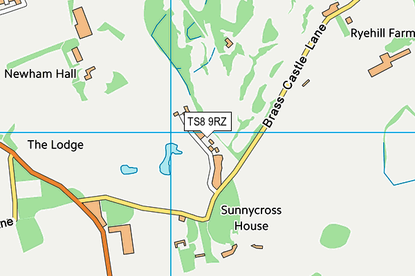 TS8 9RZ map - OS VectorMap District (Ordnance Survey) TS8 9RZ map - OS VectorMap District (Ordnance Survey)