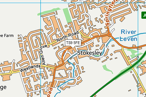 TS9 5FE map - OS VectorMap District (Ordnance Survey) TS9 5FE map - OS VectorMap District (Ordnance Survey)