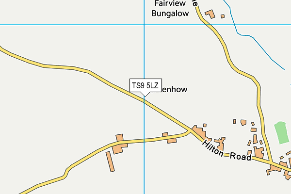 TS9 5LZ map - OS VectorMap District (Ordnance Survey) TS9 5LZ map - OS VectorMap District (Ordnance Survey)