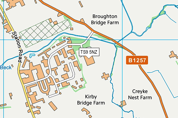 TS9 5NZ map - OS VectorMap District (Ordnance Survey) TS9 5NZ map - OS VectorMap District (Ordnance Survey)