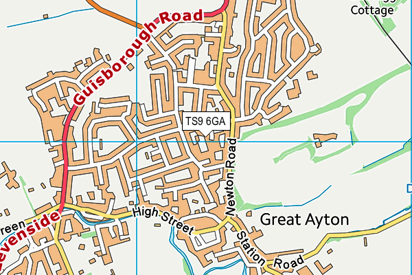 TS9 6GA map - OS VectorMap District (Ordnance Survey) TS9 6GA map - OS VectorMap District (Ordnance Survey)