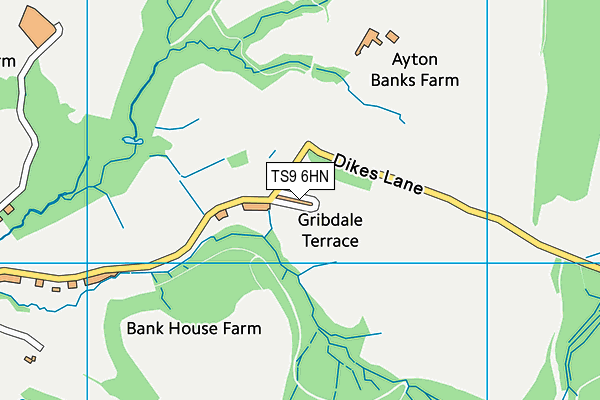 TS9 6HN map - OS VectorMap District (Ordnance Survey)