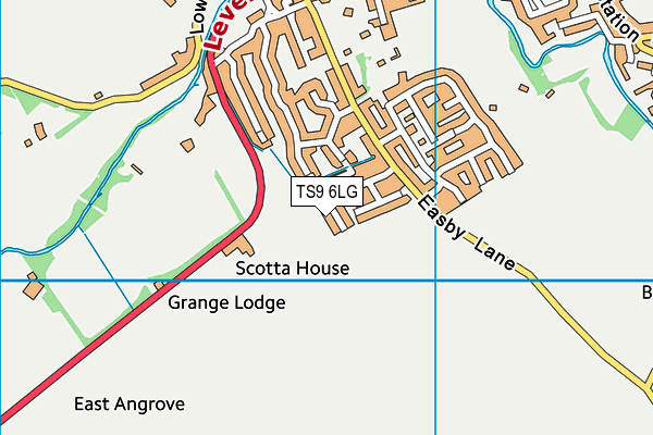 TS9 6LG map - OS VectorMap District (Ordnance Survey) TS9 6LG map - OS VectorMap District (Ordnance Survey)