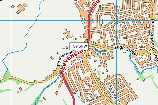 TS9 6NW map - OS VectorMap District (Ordnance Survey) TS9 6NW map - OS VectorMap District (Ordnance Survey)