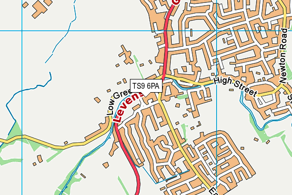 TS9 6PA map - OS VectorMap District (Ordnance Survey) TS9 6PA map - OS VectorMap District (Ordnance Survey)