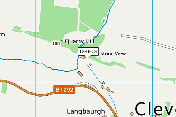 TS9 6QG map - OS VectorMap District (Ordnance Survey) TS9 6QG map - OS VectorMap District (Ordnance Survey)