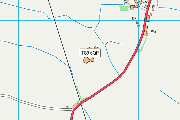 TS9 6QP map - OS VectorMap District (Ordnance Survey) TS9 6QP map - OS VectorMap District (Ordnance Survey)