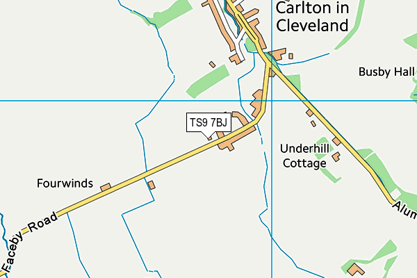 TS9 7BJ map - OS VectorMap District (Ordnance Survey) TS9 7BJ map - OS VectorMap District (Ordnance Survey)