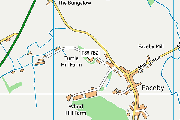 TS9 7BZ map - OS VectorMap District (Ordnance Survey) TS9 7BZ map - OS VectorMap District (Ordnance Survey)