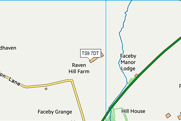 TS9 7DT map - OS VectorMap District (Ordnance Survey) TS9 7DT map - OS VectorMap District (Ordnance Survey)