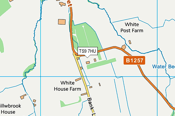 TS9 7HU map - OS VectorMap District (Ordnance Survey) TS9 7HU map - OS VectorMap District (Ordnance Survey)