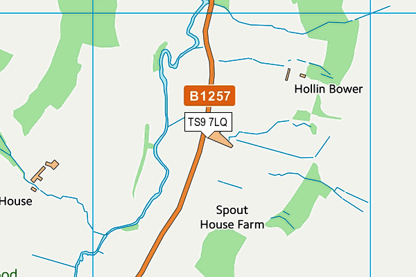 TS9 7LQ map - OS VectorMap District (Ordnance Survey) TS9 7LQ map - OS VectorMap District (Ordnance Survey)