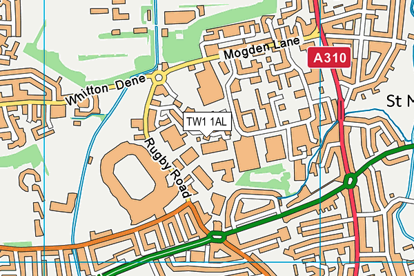 TW1 1AL map - OS VectorMap District (Ordnance Survey) TW1 1AL map - OS VectorMap District (Ordnance Survey)