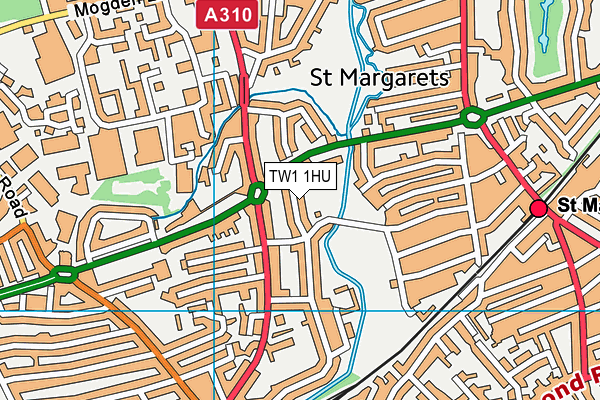 TW1 1HU map - OS VectorMap District (Ordnance Survey) TW1 1HU map - OS VectorMap District (Ordnance Survey)
