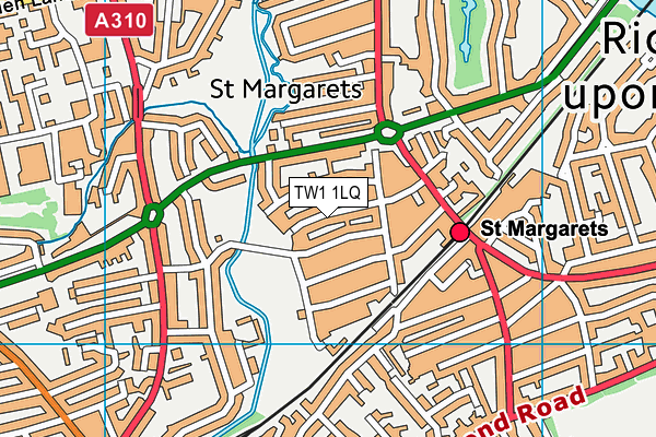 TW1 1LQ map - OS VectorMap District (Ordnance Survey) TW1 1LQ map - OS VectorMap District (Ordnance Survey)