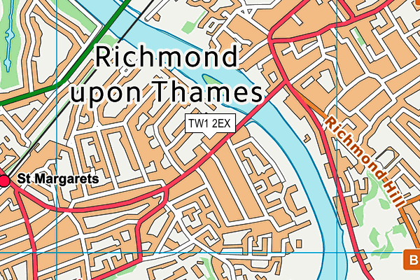 TW1 2EX map - OS VectorMap District (Ordnance Survey) TW1 2EX map - OS VectorMap District (Ordnance Survey)