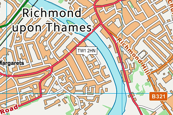 TW1 2HN map - OS VectorMap District (Ordnance Survey) TW1 2HN map - OS VectorMap District (Ordnance Survey)