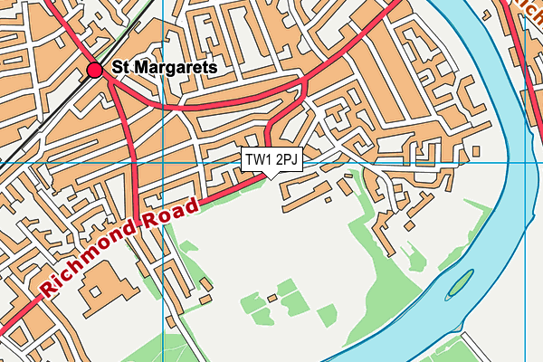 TW1 2PJ map - OS VectorMap District (Ordnance Survey) TW1 2PJ map - OS VectorMap District (Ordnance Survey)