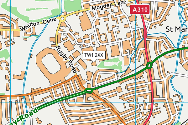 TW1 2XX map - OS VectorMap District (Ordnance Survey) TW1 2XX map - OS VectorMap District (Ordnance Survey)