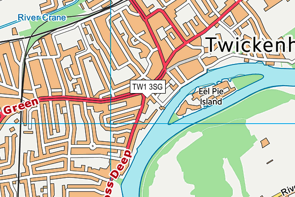 TW1 3SG map - OS VectorMap District (Ordnance Survey) TW1 3SG map - OS VectorMap District (Ordnance Survey)