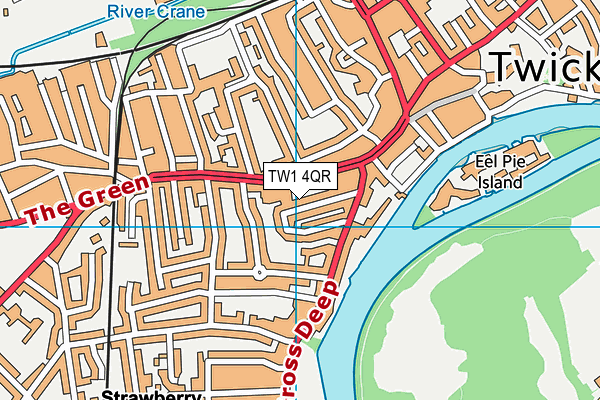TW1 4QR map - OS VectorMap District (Ordnance Survey) TW1 4QR map - OS VectorMap District (Ordnance Survey)