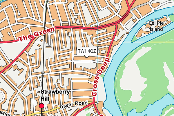 TW1 4QZ map - OS VectorMap District (Ordnance Survey) TW1 4QZ map - OS VectorMap District (Ordnance Survey)