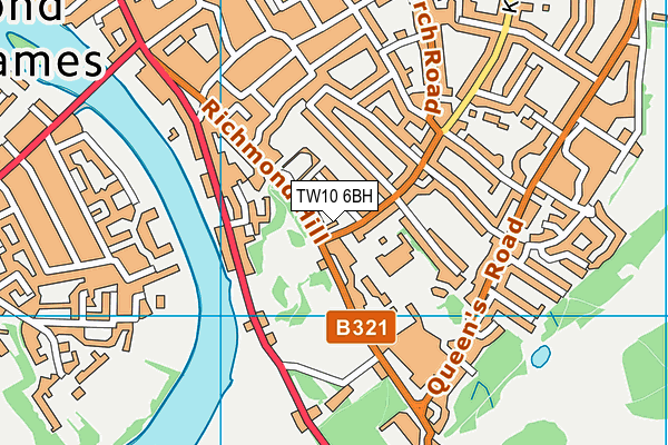 TW10 6BH map - OS VectorMap District (Ordnance Survey) TW10 6BH map - OS VectorMap District (Ordnance Survey)