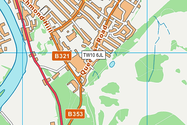TW10 6JL map - OS VectorMap District (Ordnance Survey) TW10 6JL map - OS VectorMap District (Ordnance Survey)