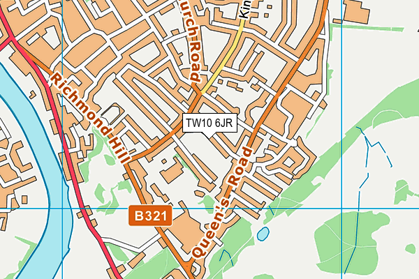 TW10 6JR map - OS VectorMap District (Ordnance Survey) TW10 6JR map - OS VectorMap District (Ordnance Survey)