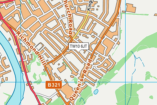 TW10 6JT map - OS VectorMap District (Ordnance Survey) TW10 6JT map - OS VectorMap District (Ordnance Survey)