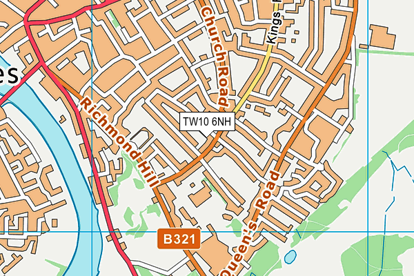 TW10 6NH map - OS VectorMap District (Ordnance Survey) TW10 6NH map - OS VectorMap District (Ordnance Survey)