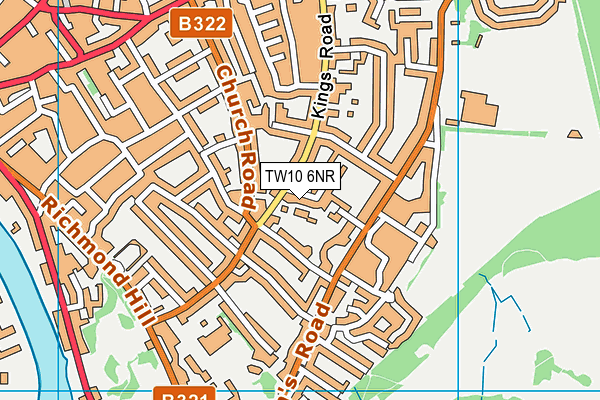 TW10 6NR map - OS VectorMap District (Ordnance Survey) TW10 6NR map - OS VectorMap District (Ordnance Survey)