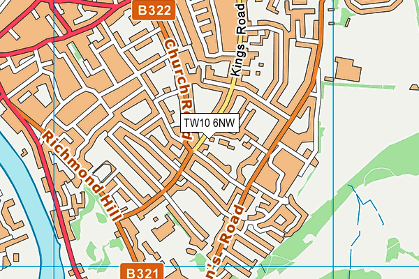 TW10 6NW map - OS VectorMap District (Ordnance Survey) TW10 6NW map - OS VectorMap District (Ordnance Survey)