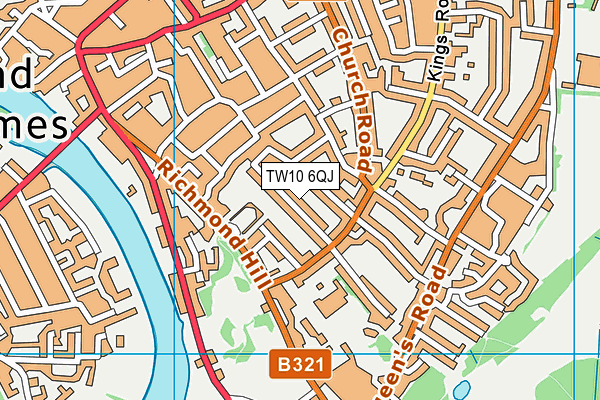 TW10 6QJ map - OS VectorMap District (Ordnance Survey) TW10 6QJ map - OS VectorMap District (Ordnance Survey)