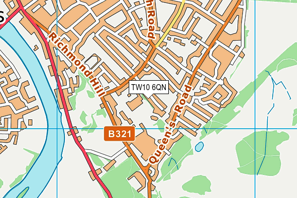 TW10 6QN map - OS VectorMap District (Ordnance Survey) TW10 6QN map - OS VectorMap District (Ordnance Survey)