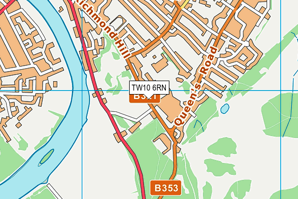 TW10 6RN map - OS VectorMap District (Ordnance Survey) TW10 6RN map - OS VectorMap District (Ordnance Survey)