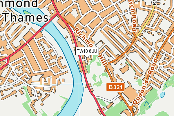 TW10 6UU map - OS VectorMap District (Ordnance Survey)