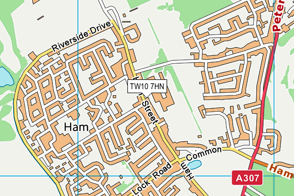TW10 7HN map - OS VectorMap District (Ordnance Survey) TW10 7HN map - OS VectorMap District (Ordnance Survey)