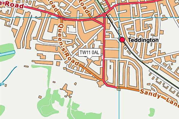 TW11 0AL map - OS VectorMap District (Ordnance Survey) TW11 0AL map - OS VectorMap District (Ordnance Survey)
