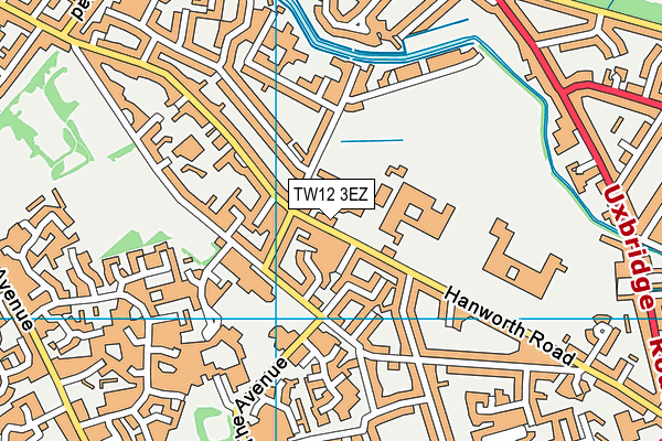 TW12 3EZ map - OS VectorMap District (Ordnance Survey) TW12 3EZ map - OS VectorMap District (Ordnance Survey)