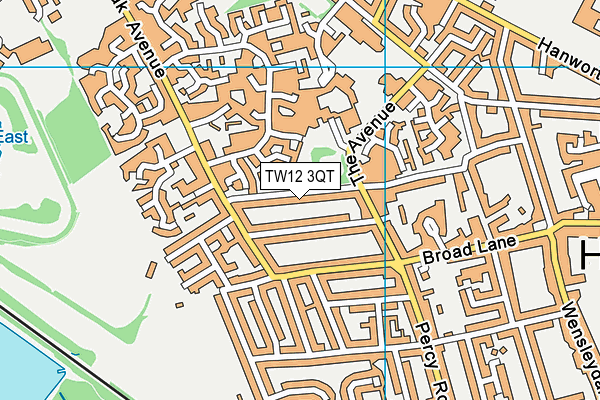 TW12 3QT map - OS VectorMap District (Ordnance Survey) TW12 3QT map - OS VectorMap District (Ordnance Survey)